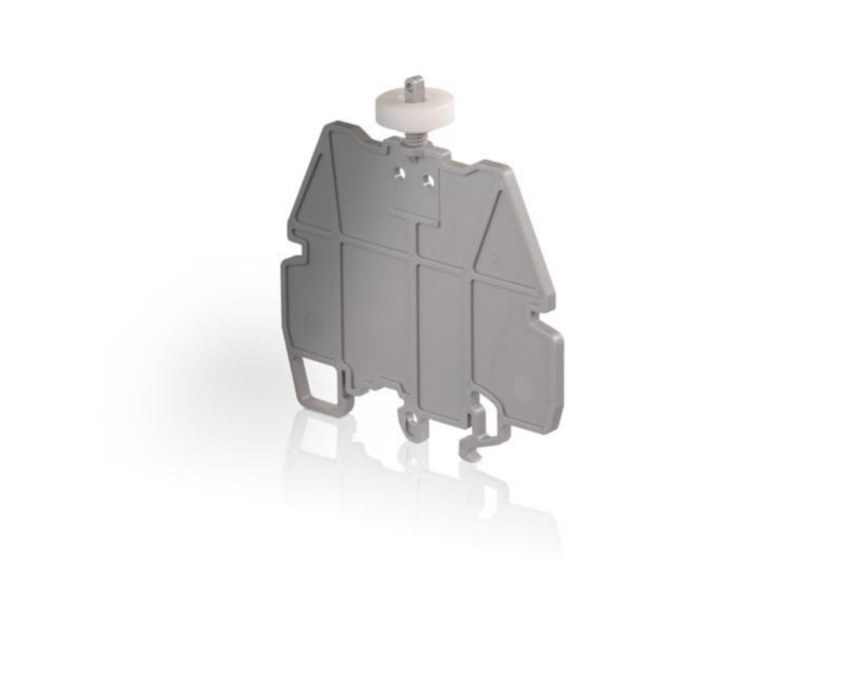 Erotuslevy TE / ABB Entrelec -liittimet - EROTUSLEVY TE/ABB ENTRELEC PÄÄTYEROTUSLEVY, 3MM, MA2.5/5.