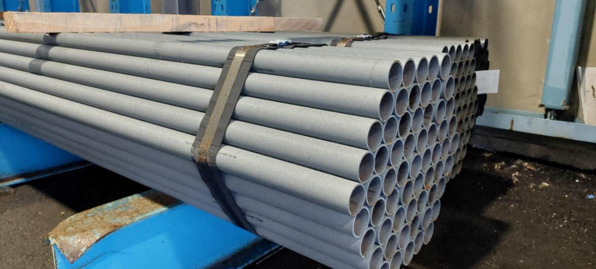 Teräsputki hitsattu EN 10255M, S195T kierteitettävä, maalattu - TERÄSPUTKI KIERT EN 10255M 1 33.7X3.2 S195T HARMAA