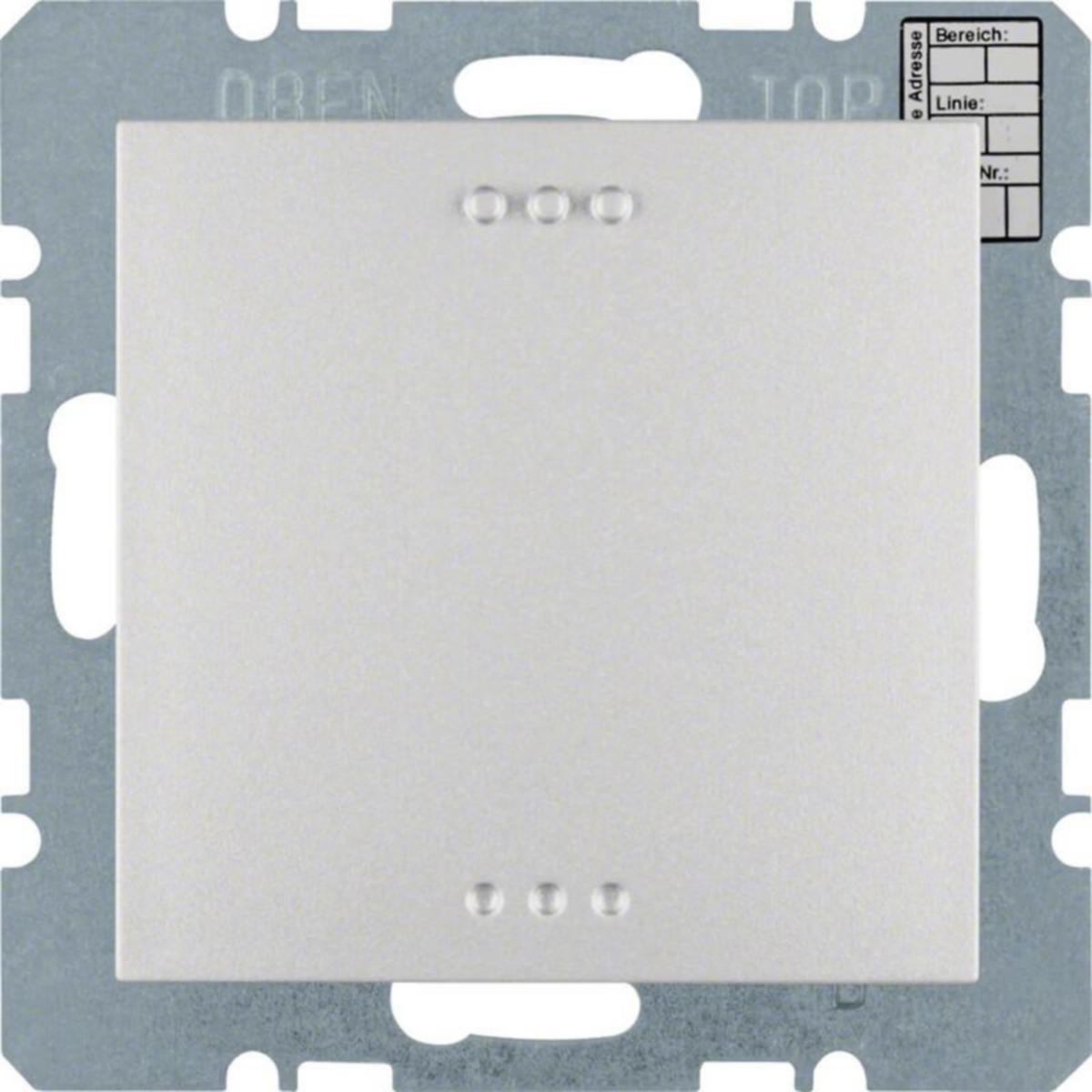 Termostaatti KNX Hager S.1 - TERMOSTAATTI KNX S.1 -5/+45 YÖP.+ANT.TUL OBJ ALU