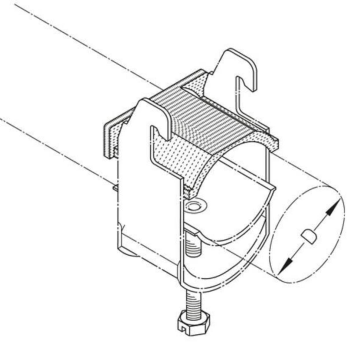 Vastavanne PUK GW - VASTAVANNE PUK GW12 Ø9-12/L=40MM PE