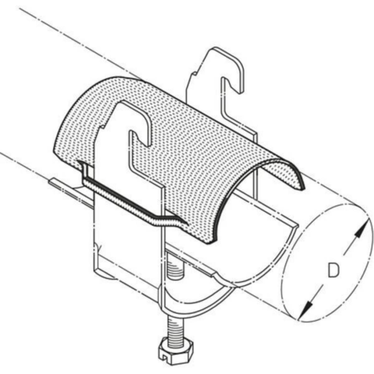 Vastavanne PUK GW - VASTAVANNE PUK GW76 Ø71-76/L=60MM FE