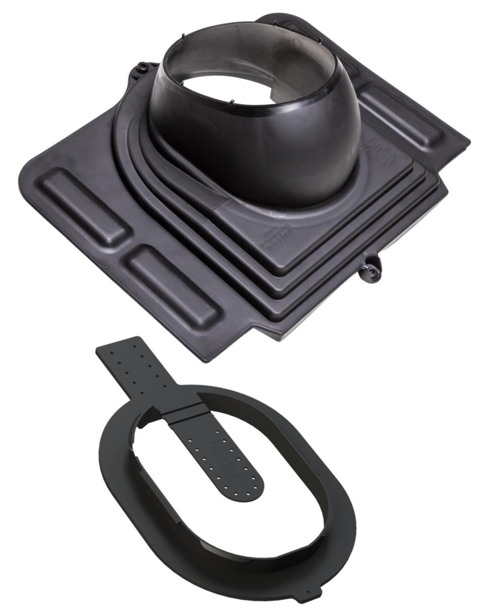 Kattoläpivienti Vilpe Pelti CLICK - KATTOLÄPIVIENTI CLICK VILPE 360022 PELTI MUSTA