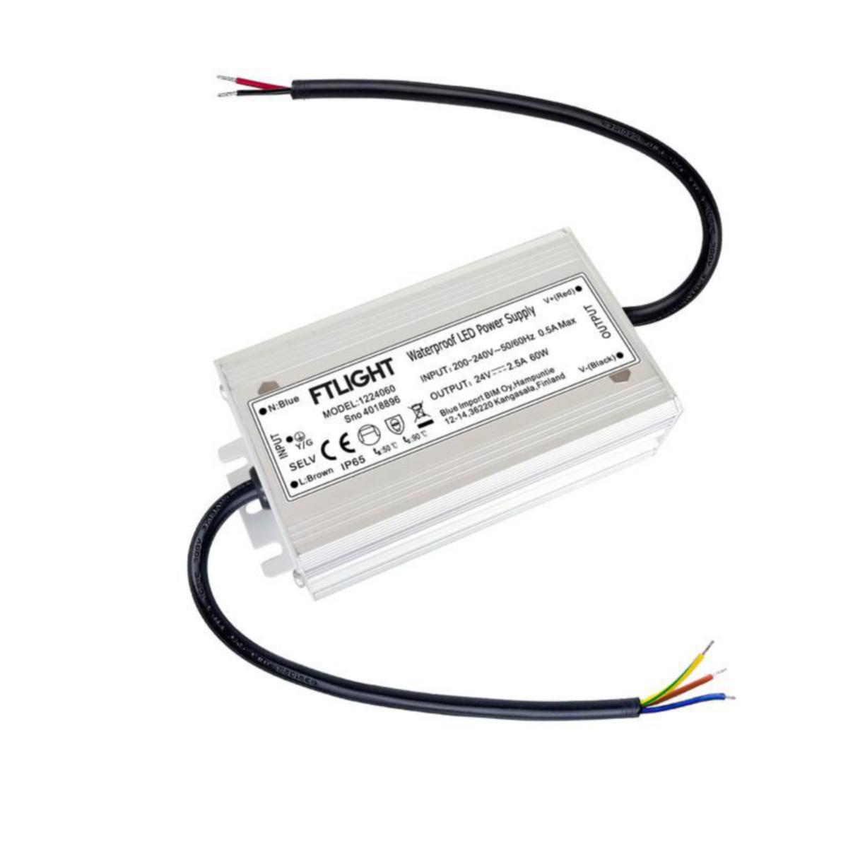 Elektroninen liitäntälaite FTLight IP65 - ELEKTRONINEN LIITÄNTÄL FTLIGHT 24V, 60W, IP65
