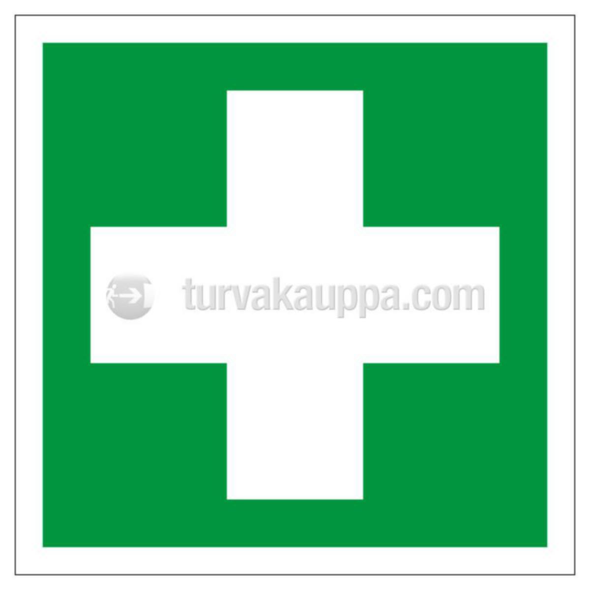 Merkintäkilvet jälkivalaisevat Ensiapu ST - MERKINTÄKILPI ST ENSIAPUTARVIKKEET 200x200 JVT