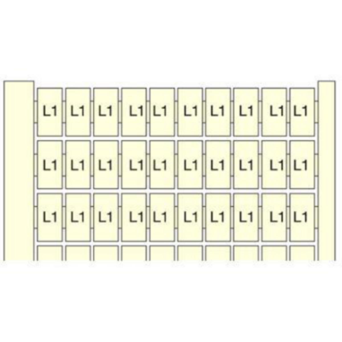 Johdinmerkki TE / ABB Entrelec -liittimet - JOHDINMERKKI TE/ABB ENTRELEC 5MM, 100X (PE), HOR