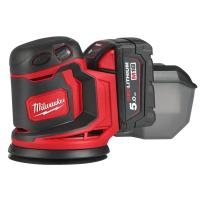 Akkuepäkeskohiomakone Milwaukee M18 BOS 125-502B