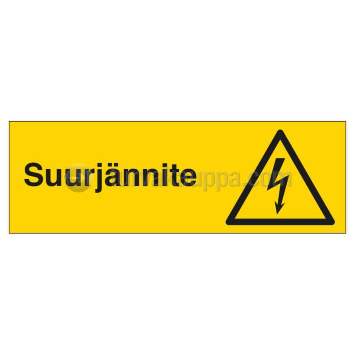 Merkintäkilvet muovia Sähkö ST - MERKINTÄKILPI ST SUURJÄNNITE 300x100mm MUOVI KE