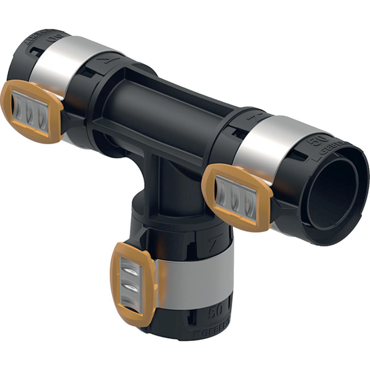 T-haara Geberit FlowFit - PURISTUSLIITIN T-HAARA LÄPIMITTAINEN D63-63-63