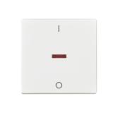 Vipu ABB Impressivo  punaisella linssillä ja 1/0 merkinnällä