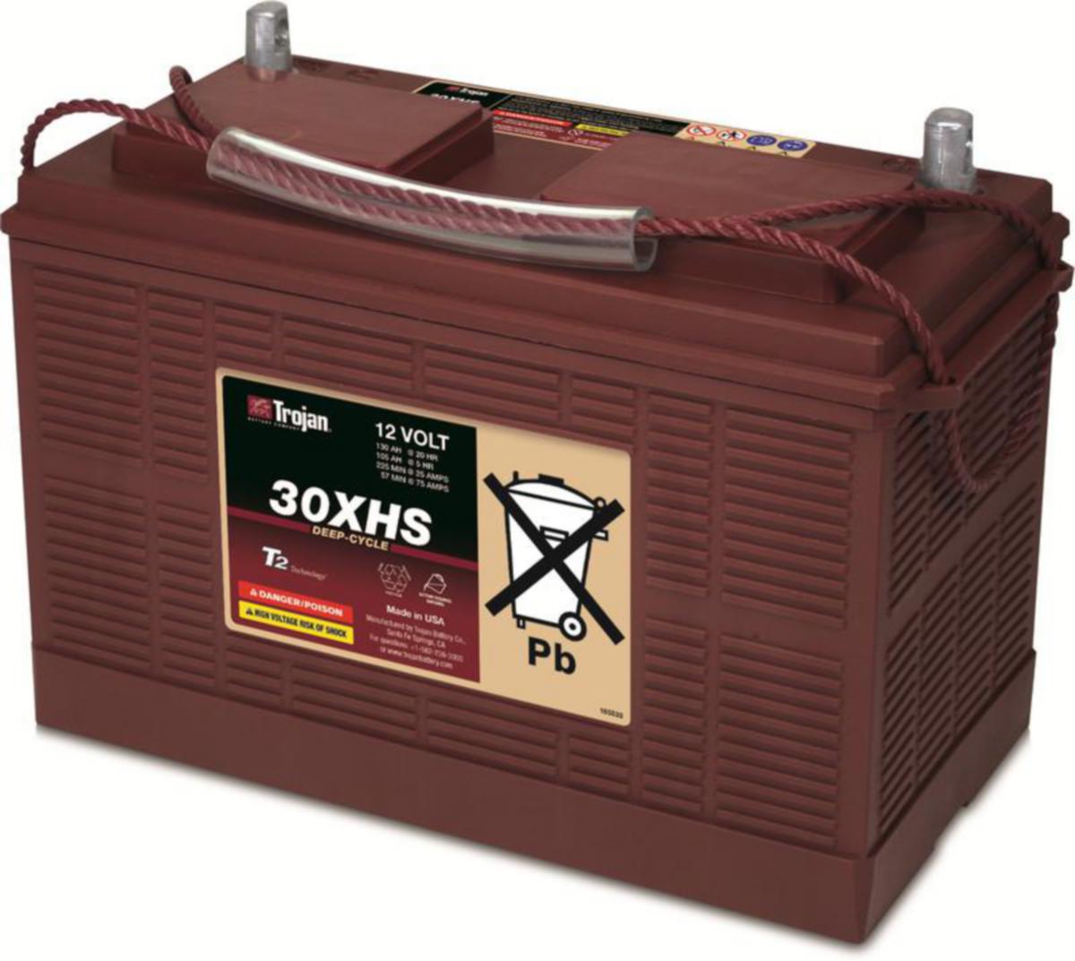 Aurinko-ja tuulivoima-akku, ajovoima akku avoin Trojan - AKKU LYIJY AVOIN TROJAN 30XHS-UT 12V 130Ah
