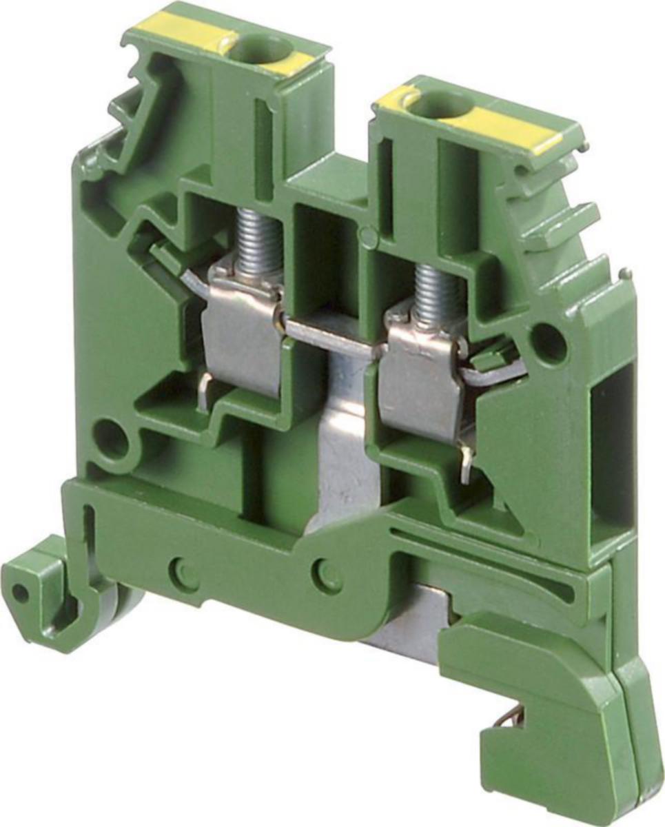 Maadoitusliitin TE / ABB Entrelec -liittimet - MAADOITUSLIITIN TE/ABB ENTRELE 6MM, JOHTO:4MM2, VIHR/KELT.