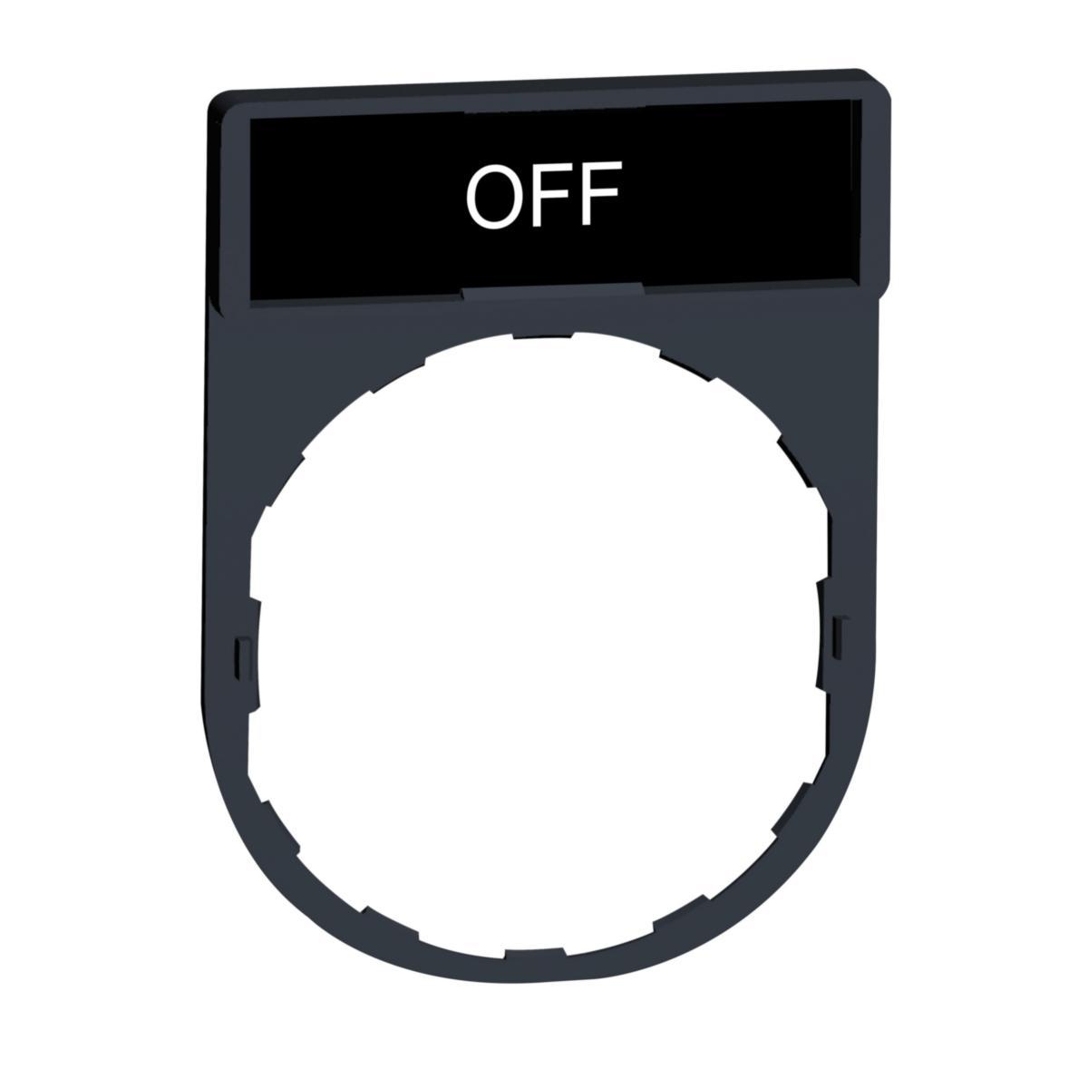 Kilvenpidin Schneider Electric Harmony - PAINIKE/MERKKIVA.KILPI HARMONY ZBY2312 KILPI "OFF"
