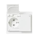 Pistorasia ABB Impressivo maadoitettu 2-osainen, upotettava IP44