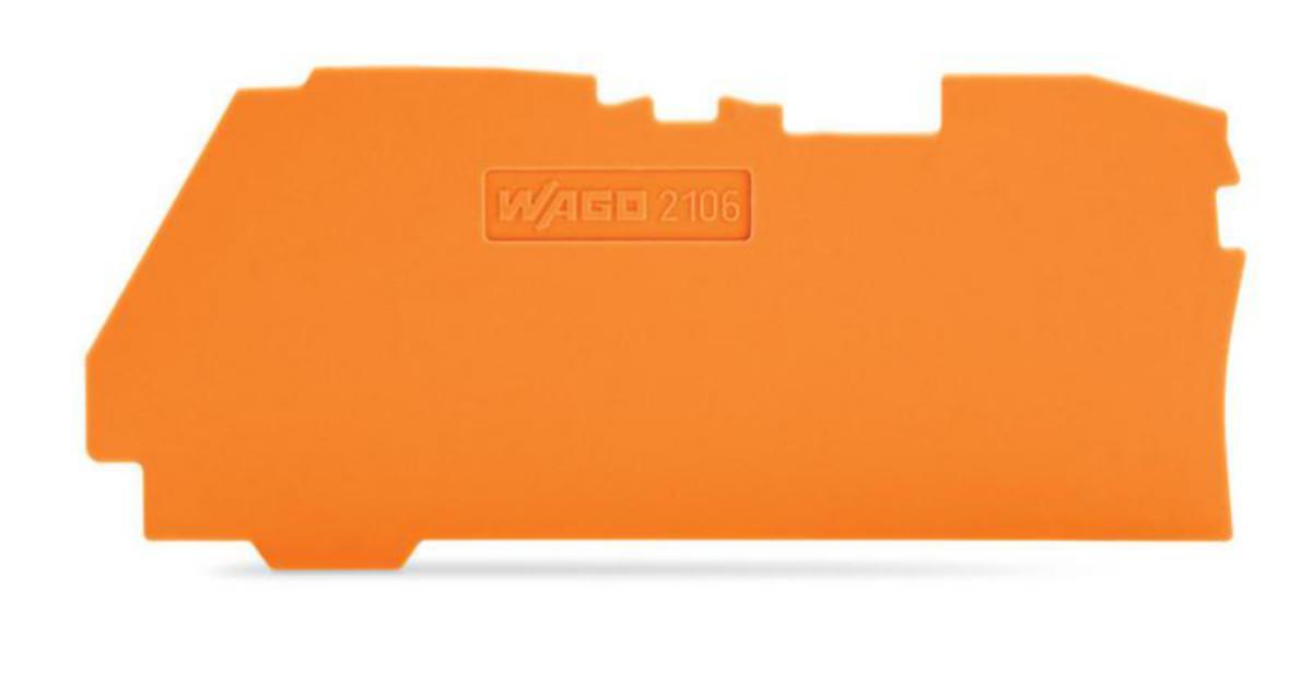 Päätylevy Wago TOPJOB S - PÄÄTYLEVY TOPJOB S 2106-12..LIITTIMILLE,1 MM,ORA
