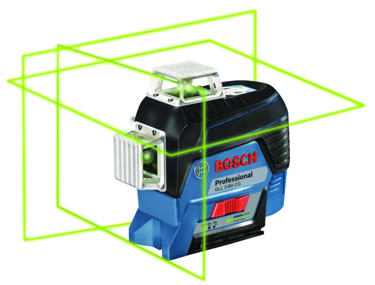 Linjalaseri Bosch GLL 3-80CG L-Boxx - LINJALASER GLL 3-80 CG BOSCH BM 1. 12V KOHDEL. L-BOXX