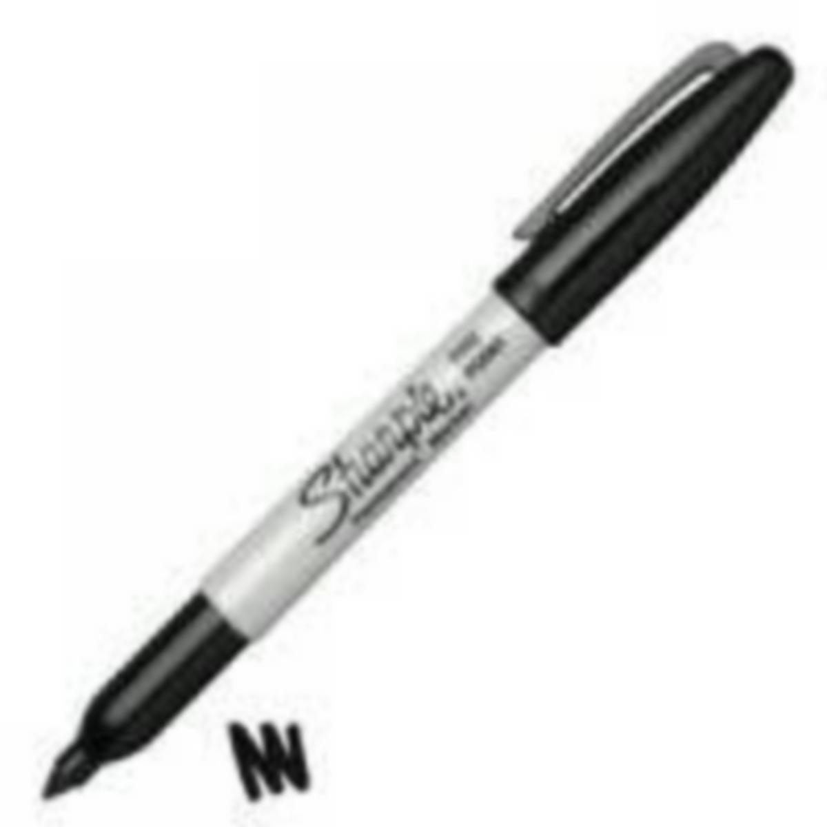 Merkintäkynä Sharpie - MERKINTÄKYNÄ SHARPIE FINE 1.0MM MUSTA