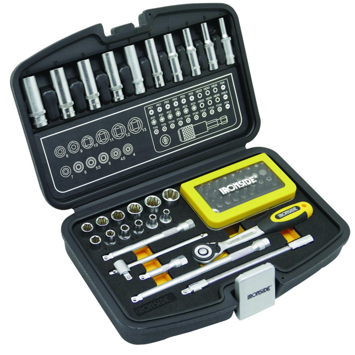 Hylsyavainsarja Ironside 1/4 60osaa - HYLSYSARJA 1/4" 60 OS IRONSIDE 102676