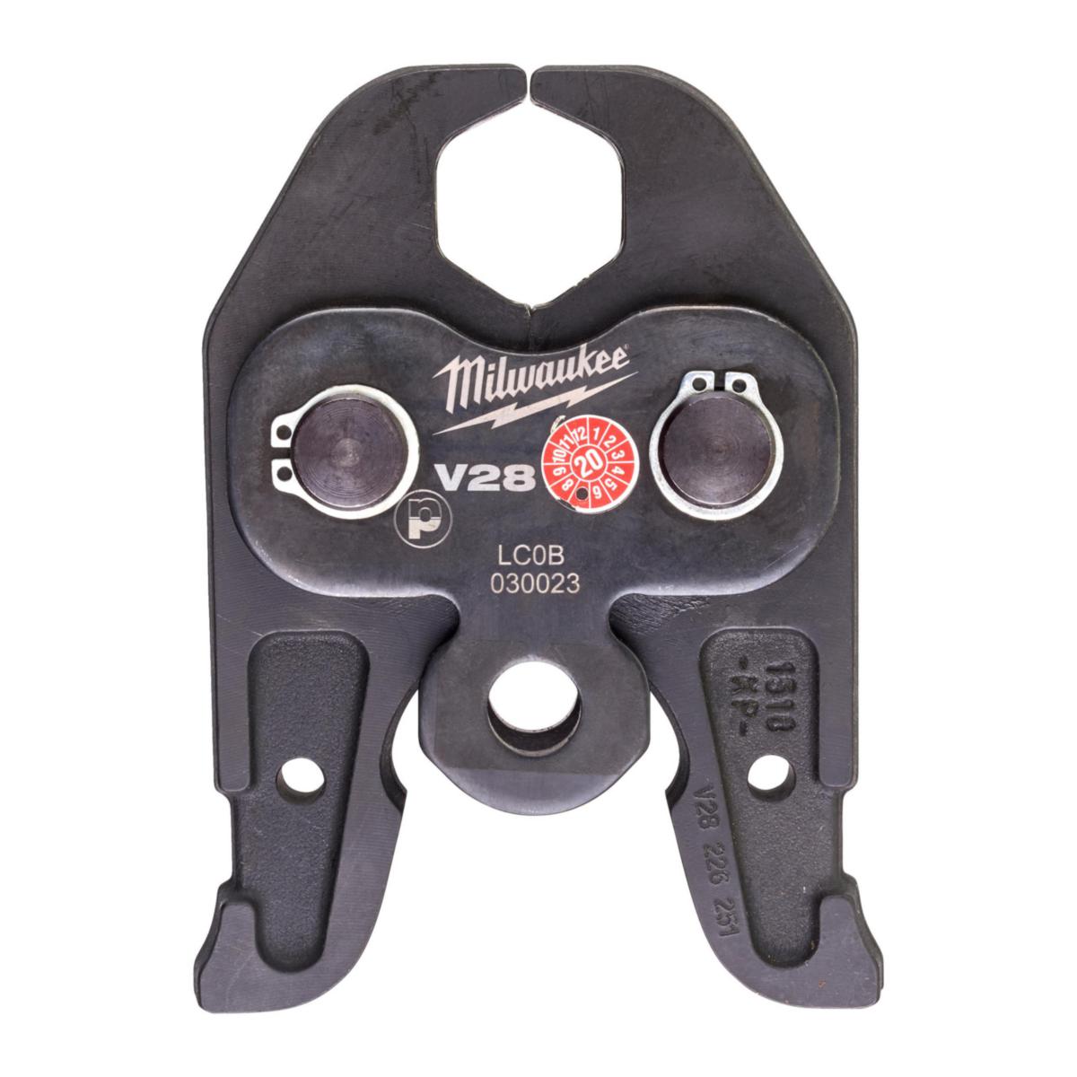 Puristusleuka Milwaukee J18 V-profiili - PURISTUSLEUKA J18-V28 MILWAUKEE PURISTUSLEUKA J18-28