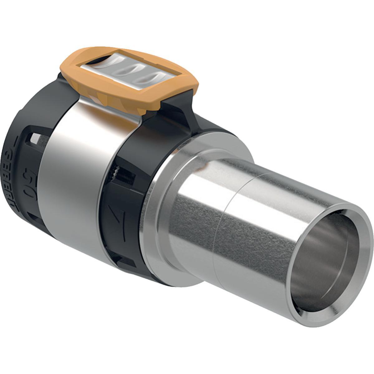 Liitinmuhvi Geberit FlowFit Mapress S/U RST - PURISTUSLIITIN MUUNTOKAPPALE FWF-MAP D50-42