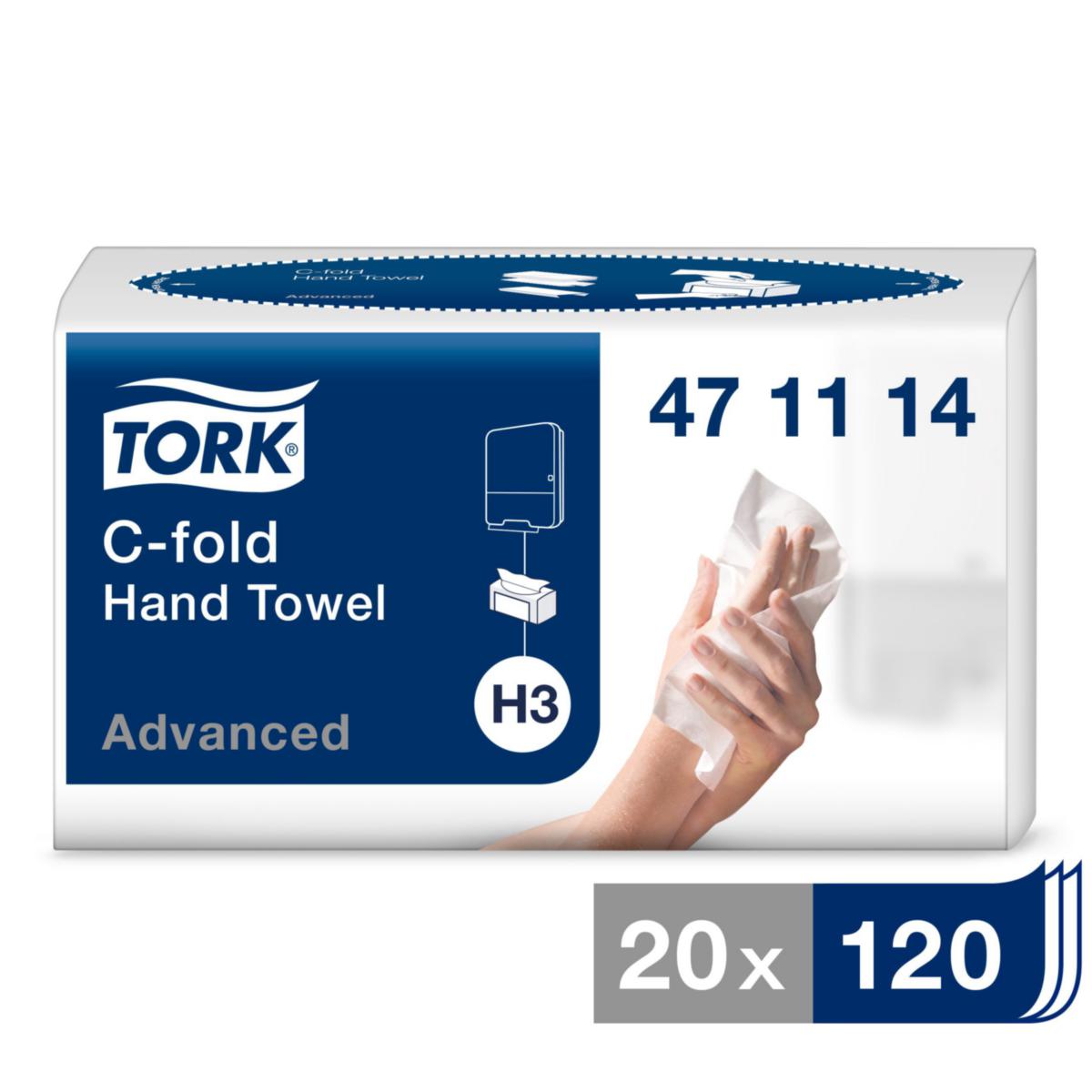 Käsipyyhe Tork Advanced H3 - KÄSIPYYHE VALKOINEN TORK 471114 H3 C-FOLD