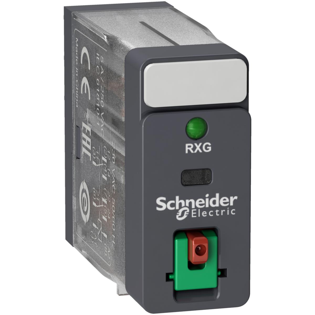 Pistokantarele Schneider Electric Zelio - PISTOKANTARELE ZELIO RXG22B7 24VAC 2 C/O 5A LUK LED