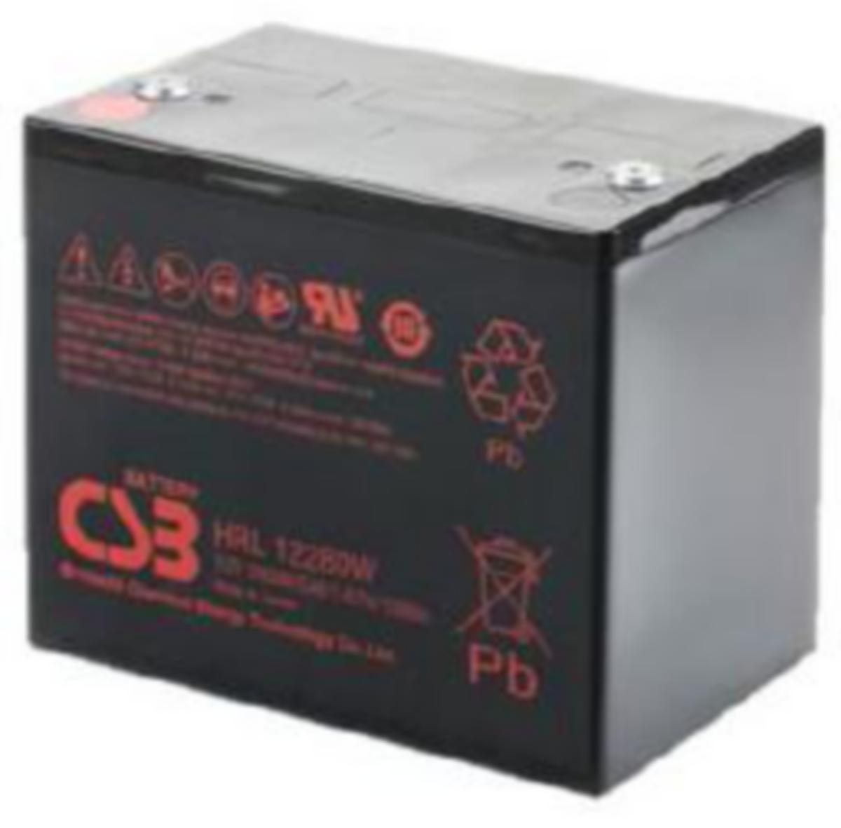 Suljettu lyijyakku (AGM) UPS- ja Telecom CSB - AKKU LYIJY SULJETTU CSB HRL12280WFR 12V/80Ah (C20) T6