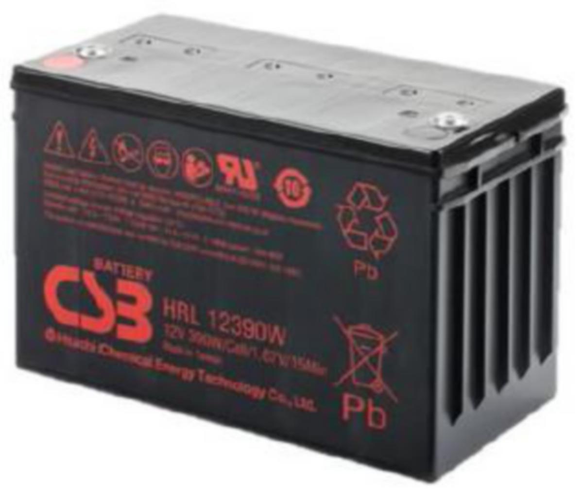 Suljettu lyijyakku (AGM) UPS- ja Telecom CSB - AKKU LYIJY SULJETTU CSB HRL12390WFR 12V/120Ah(C20) T6