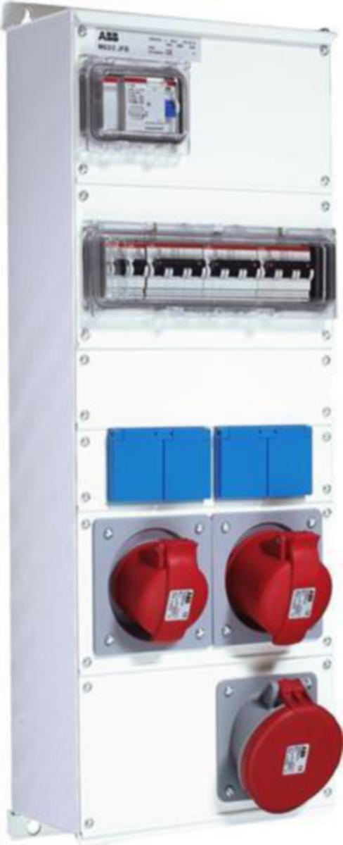 Pistorasiakeskus Amphenol Modular combi metalli - PISTORASIAKESKUS MODULAR COMBI 63A, IP44, METAL, SIZE 250X704
