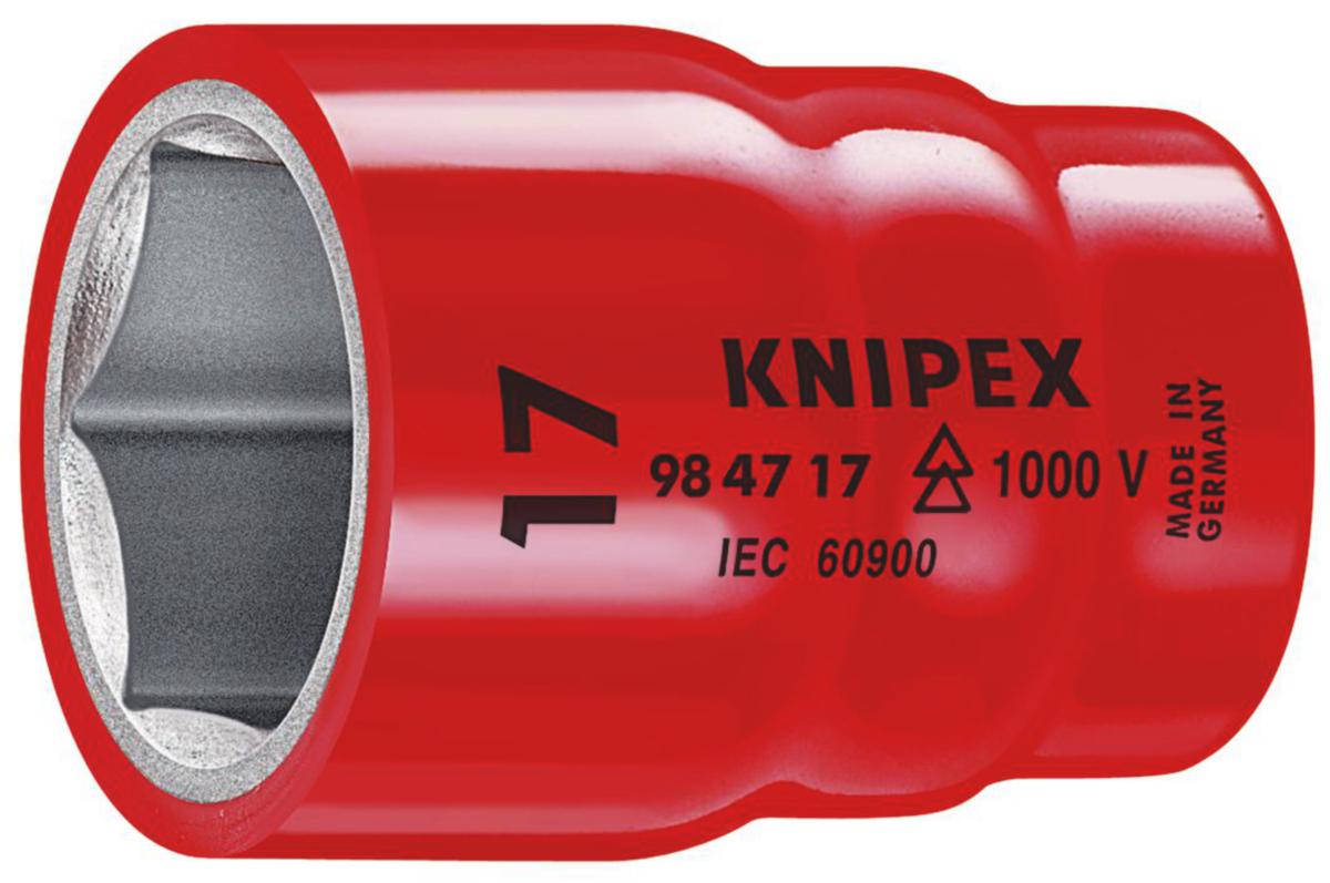 VDE-hylsy Knipex 9847 - HYLSY 1/2" VDE 17MM KNIPEX 984717