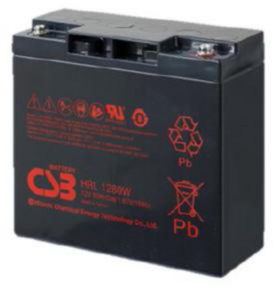 Suljettu lyijyakku (AGM) UPS- ja Telecom CSB - AKKU LYIJY SULJETTU CSB HRL1280W 12V/18Ah (C20) T12