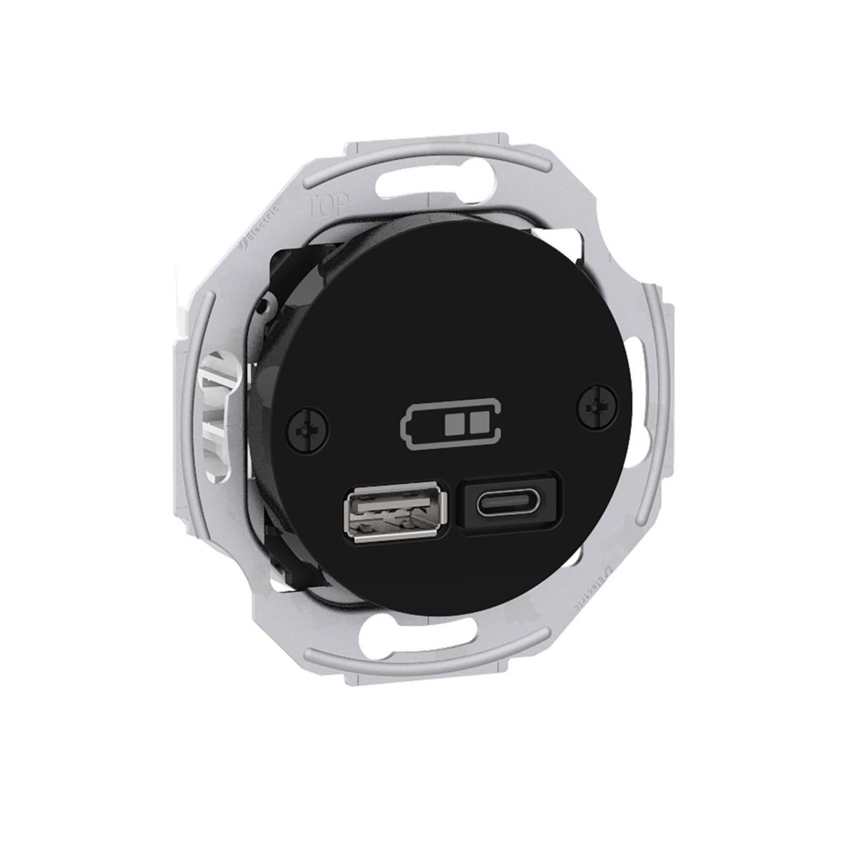 Telerasia Schneider Electric Renova - TELERASIA RENOVA USB-LATAUS PR. A+C 45W MUS