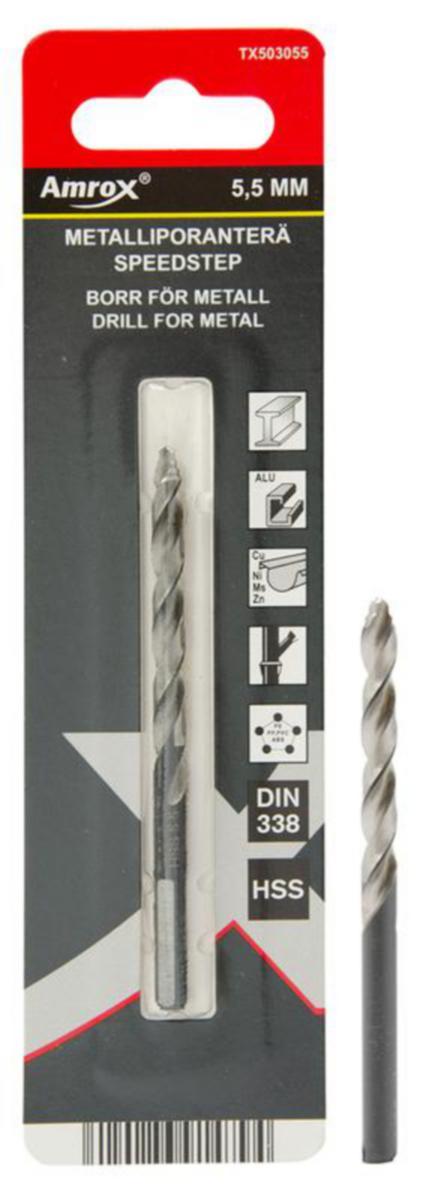 Metalliporanterä Amrox Speedstep HSS - METALLIPORANTERÄ AMROX 4,0MM HSS SPE