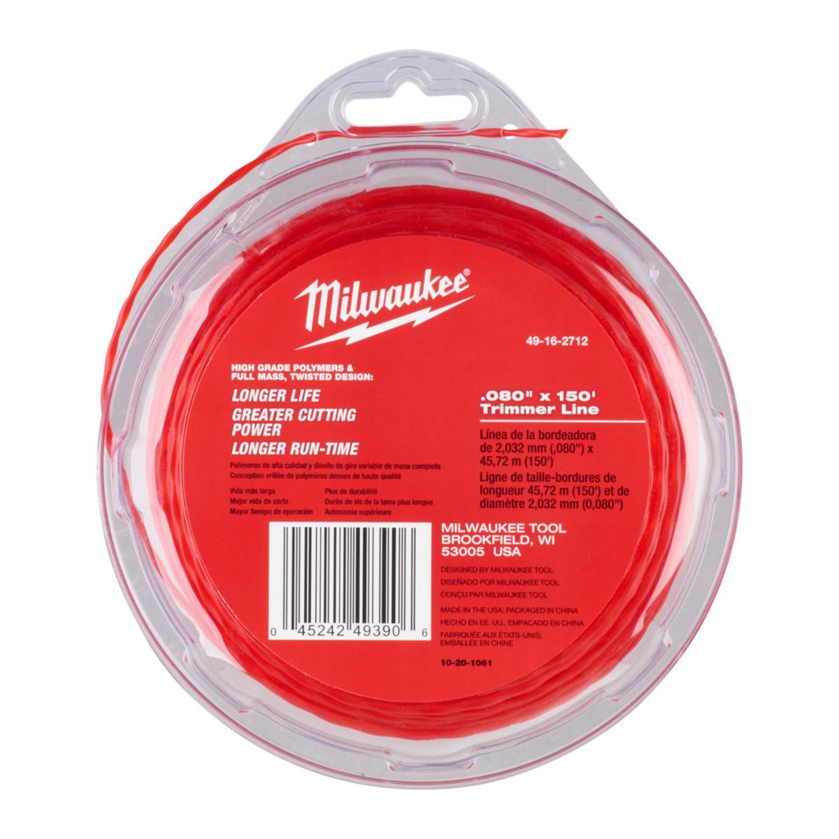Trimmerin siima Milwaukee - TRIMMERIN SIIMA MILWAUKEE 2MM X 45M