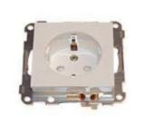 Pistorasia ELKO upotettava keskiölevyllä maadoitettu