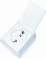 Pistorasia ELKO RS16 pinta-asennettavat IP 44 maadoitettu