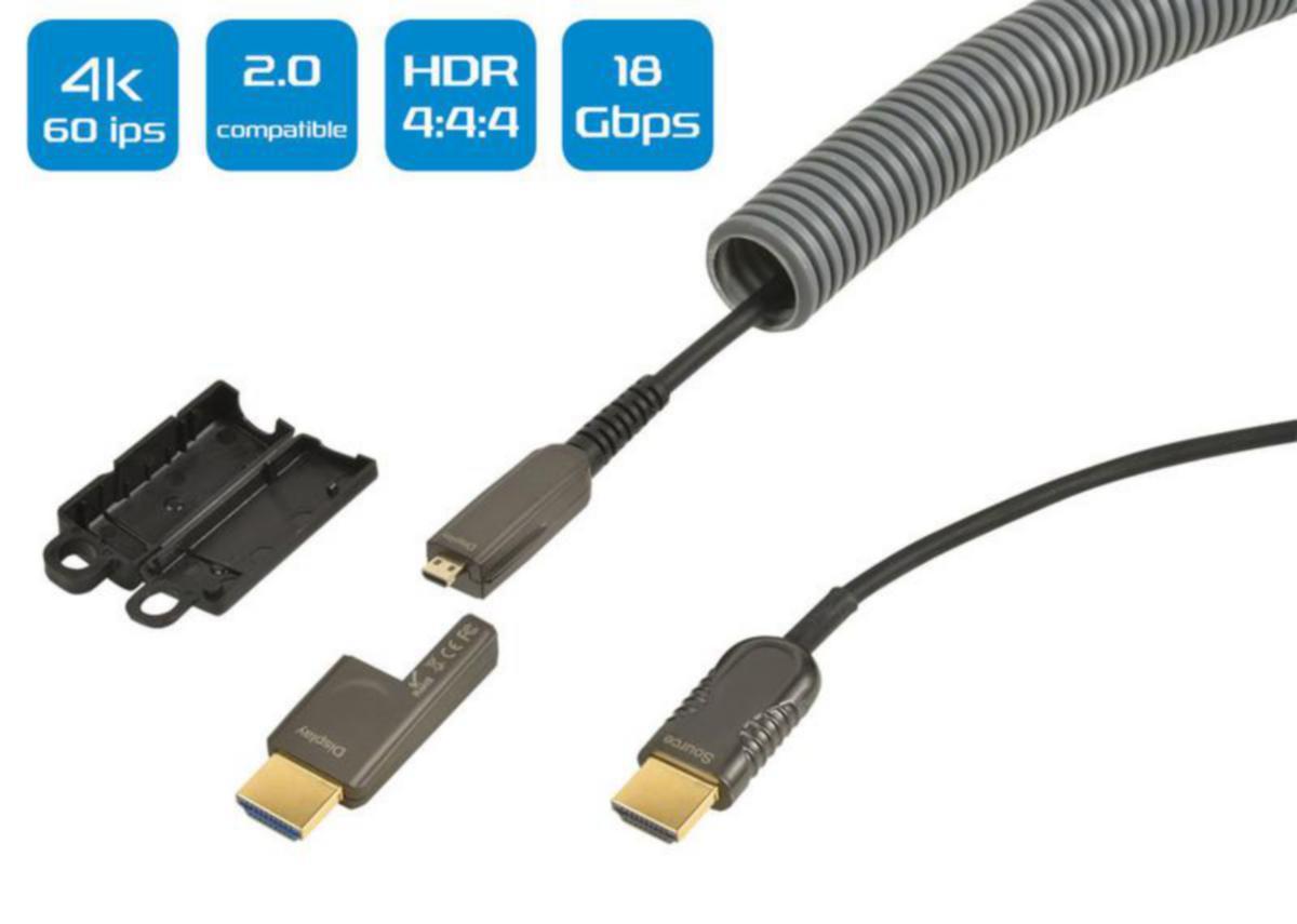 Liitosjohto Finnsat Erard Optinen HDMI - LIITOSJOHTO FINNSAT OPTINEN HDMI 15M UHD 4K 4:4:4