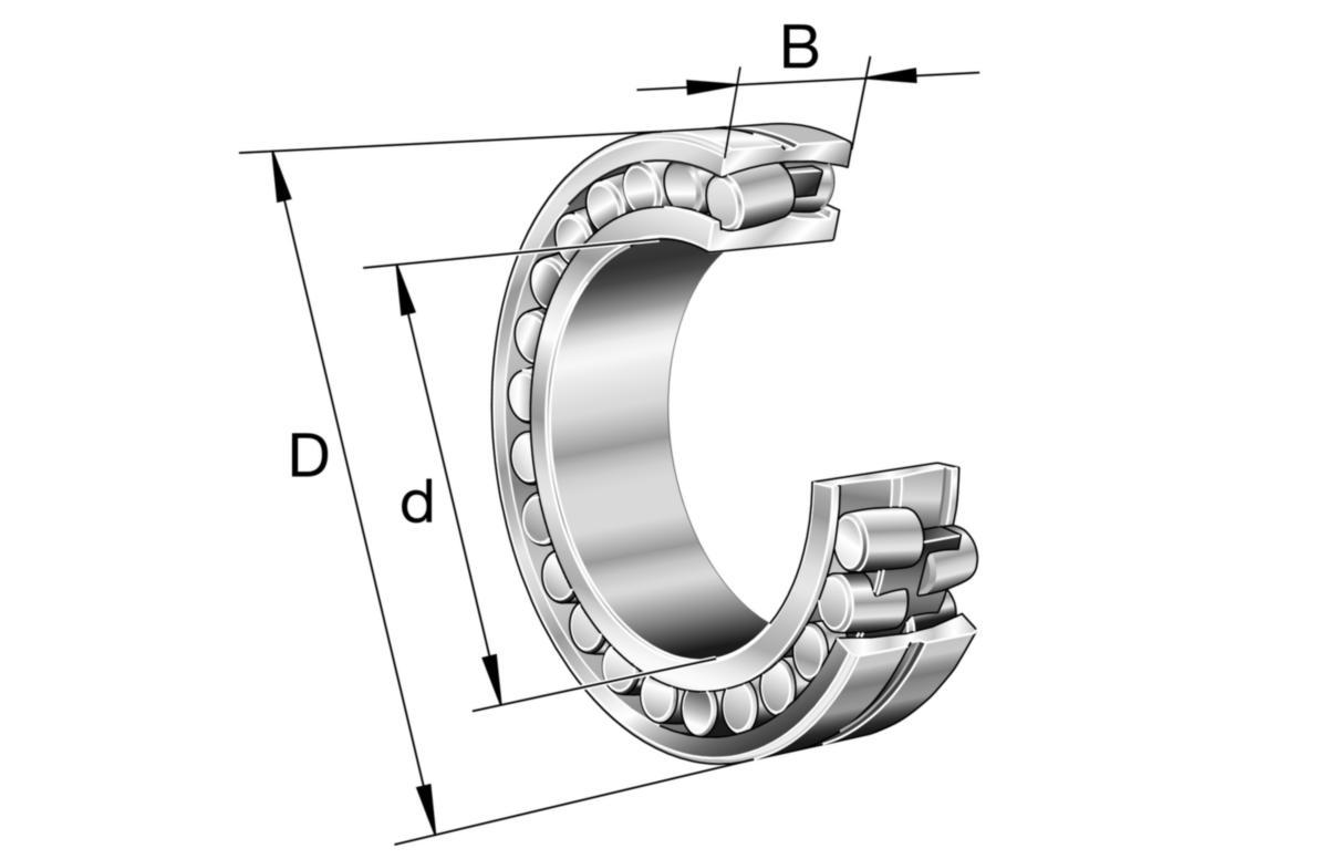 Pallomainen rullalaakeri FAG 230.. - PALLOMAINEN RULLALAAKERI FAG 23028-E1A-XL-M-C3