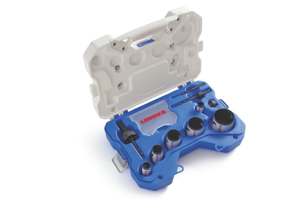 Reikäsahasarja Lenox 10osaa/6kokoa 19-57mm putkiasentaja - REIKÄSAHASARJA 19-57MM LENOX 1768794