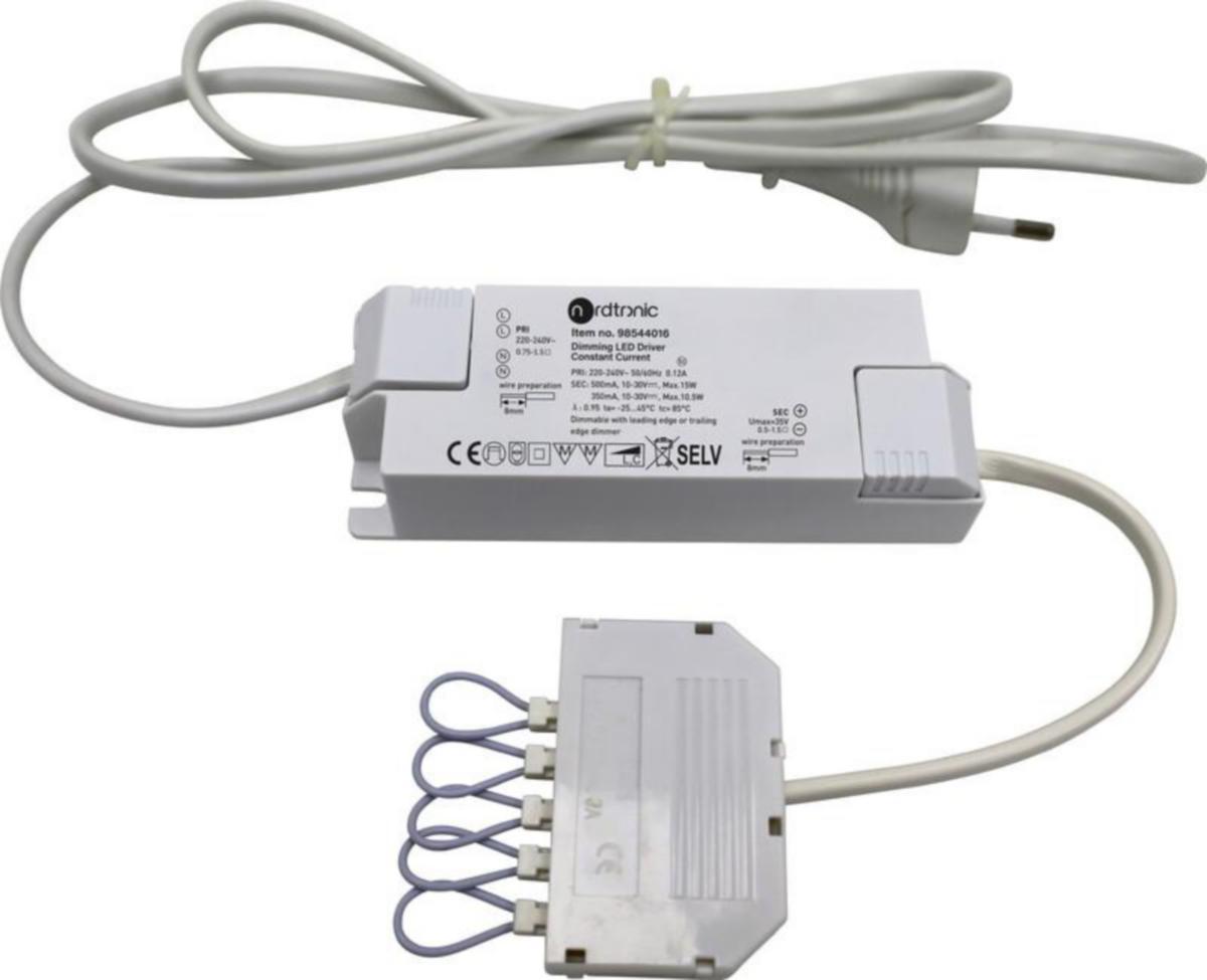 Ohjauskomponentti Nordtronic Drivers - LED-LIITÄNTÄLAITE NORDTRONIC LED OHJAIN 350MA 3,5-15W DIM