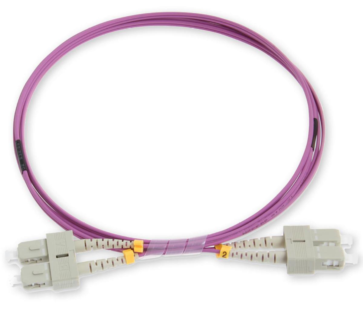 Valokuitukytkentäkaapeli Eurolan OM4 - KYTKENTÄKAAPELI-KUITU EUROLAN 2XSC-SC OM4 1M UPC