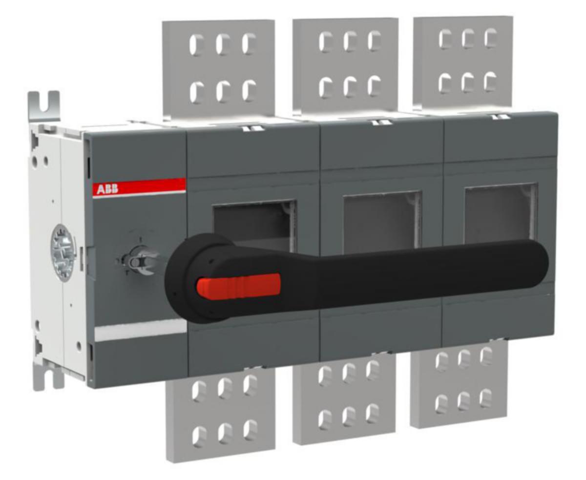Maadoituskytkin ABB 3-napainen 690V AC-22A - MAADOITUSKYTKIN ABB 3-NAP. 2000A 690V AC-22A