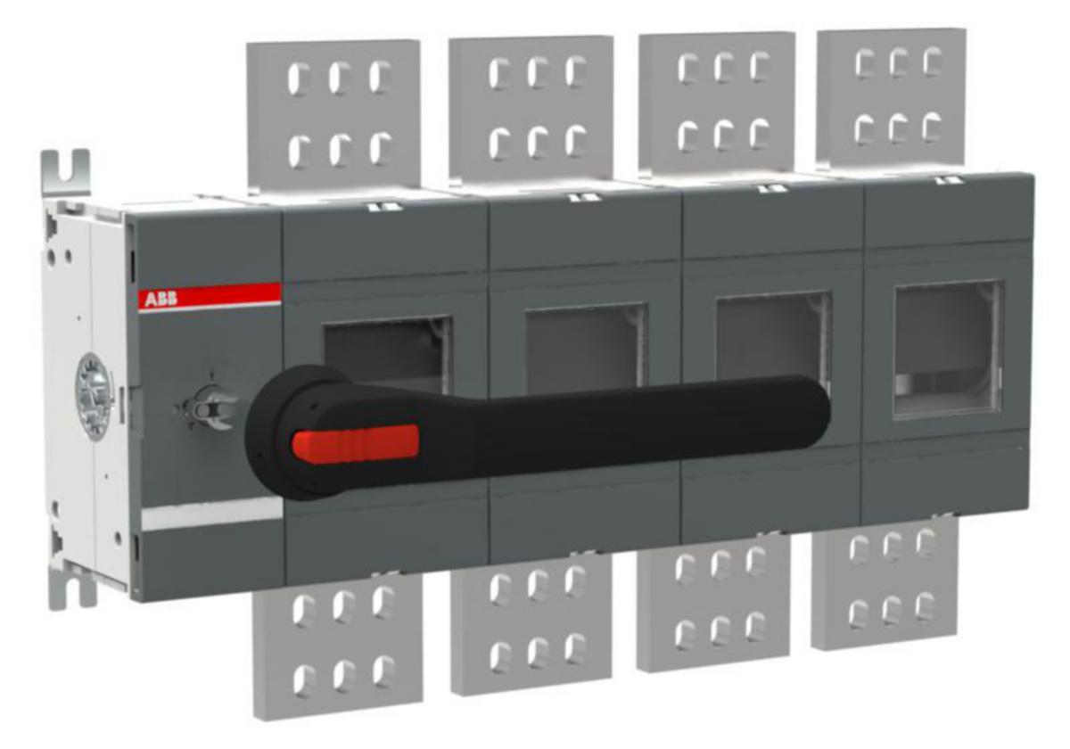 Maadoituskytkin ABB 4-napainen 690V AC-22A - MAADOITUSKYTKIN ABB 4-NAP. 2000A 690V AC-22A