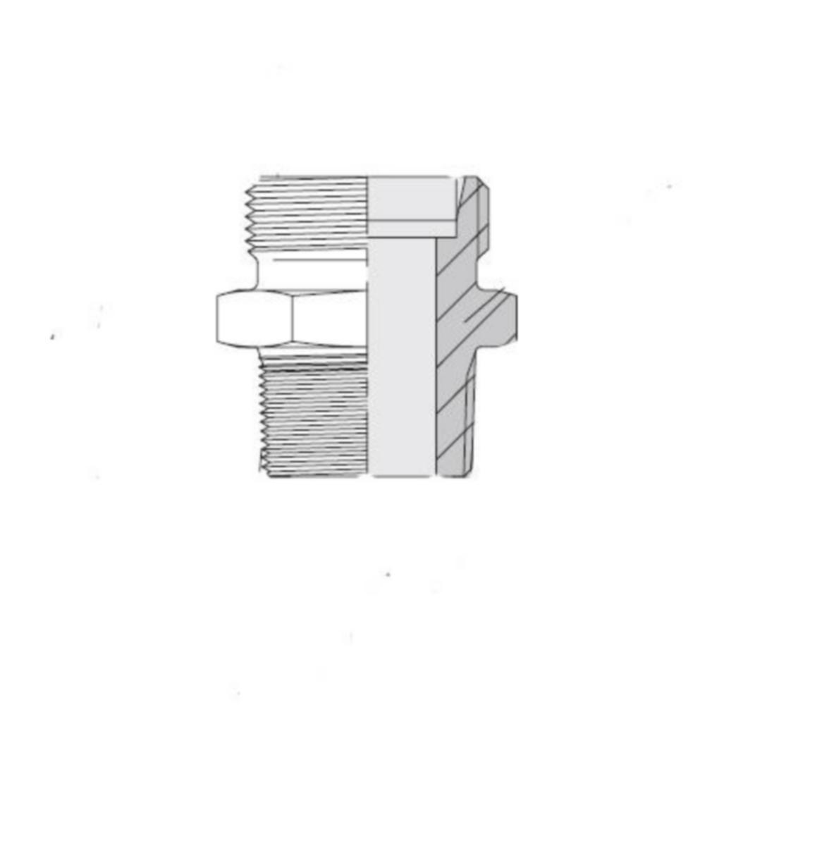 Perusliitin Voss BSP-kartiokierre GE-R (KEG) X/ALL, AL, AS 0/ALL, AL, AS - PERUSLIITIN LL6 RK1/8" DH 24-ALL-06RK 1/8 VOSS