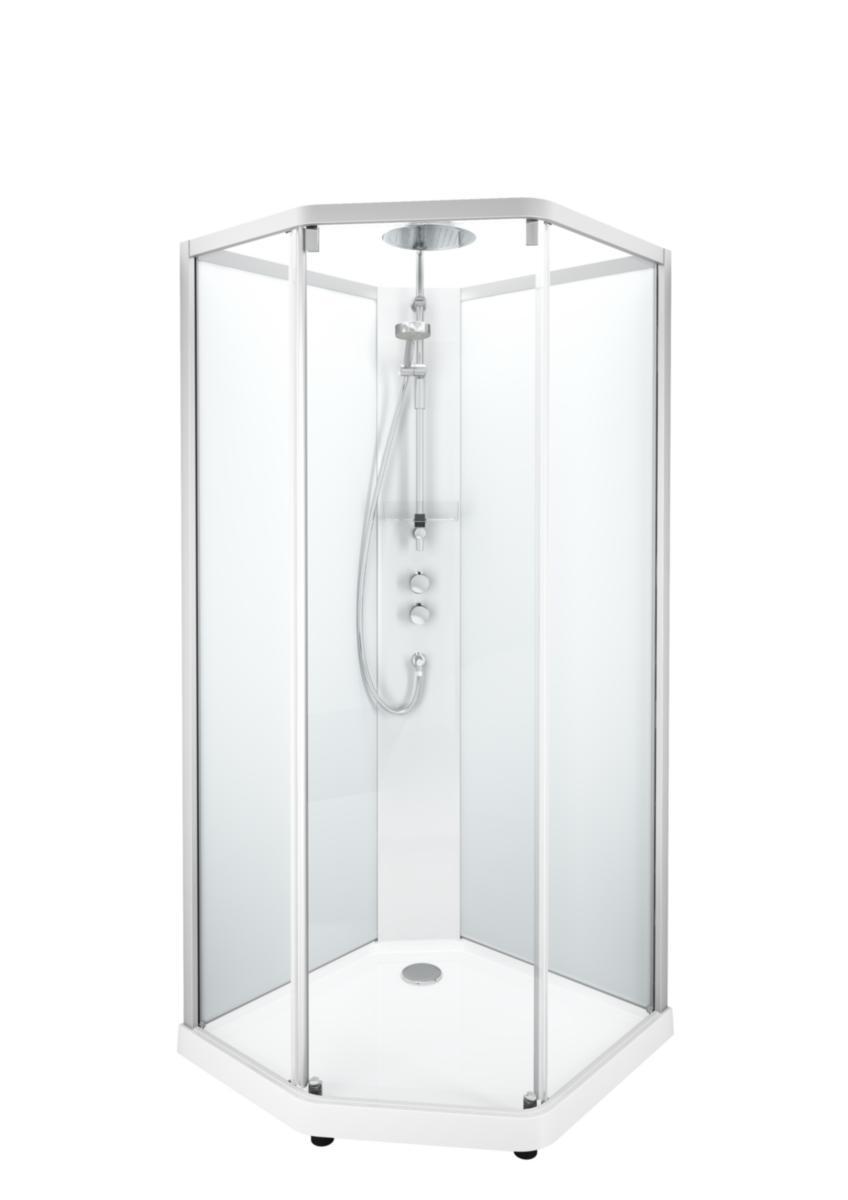 Suihkukaappi Contura Shower Classic 5-K 100x100cm - SUIHKUKAAPPI CLASSIC 100X100CM 5-K HOP/HUU