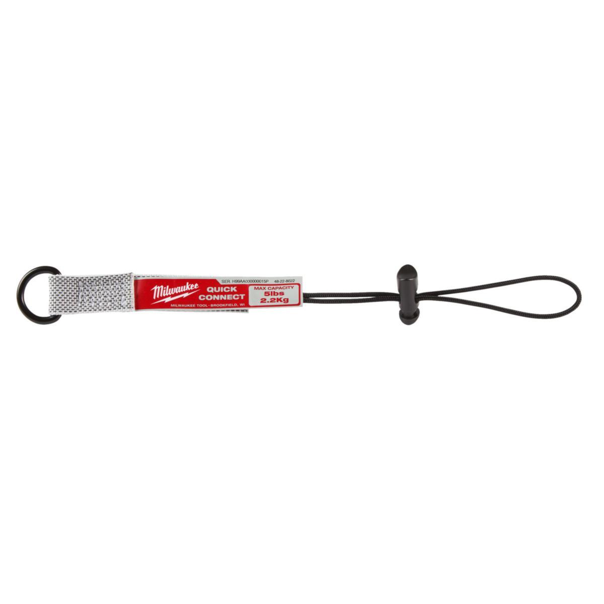 Työkaluhihna kiinnitysrenkaalla Milwaukee - D-RENGAS QUICK-CONN 2,2KG 3KPL MILWAUKEE LANYARD 4932471430