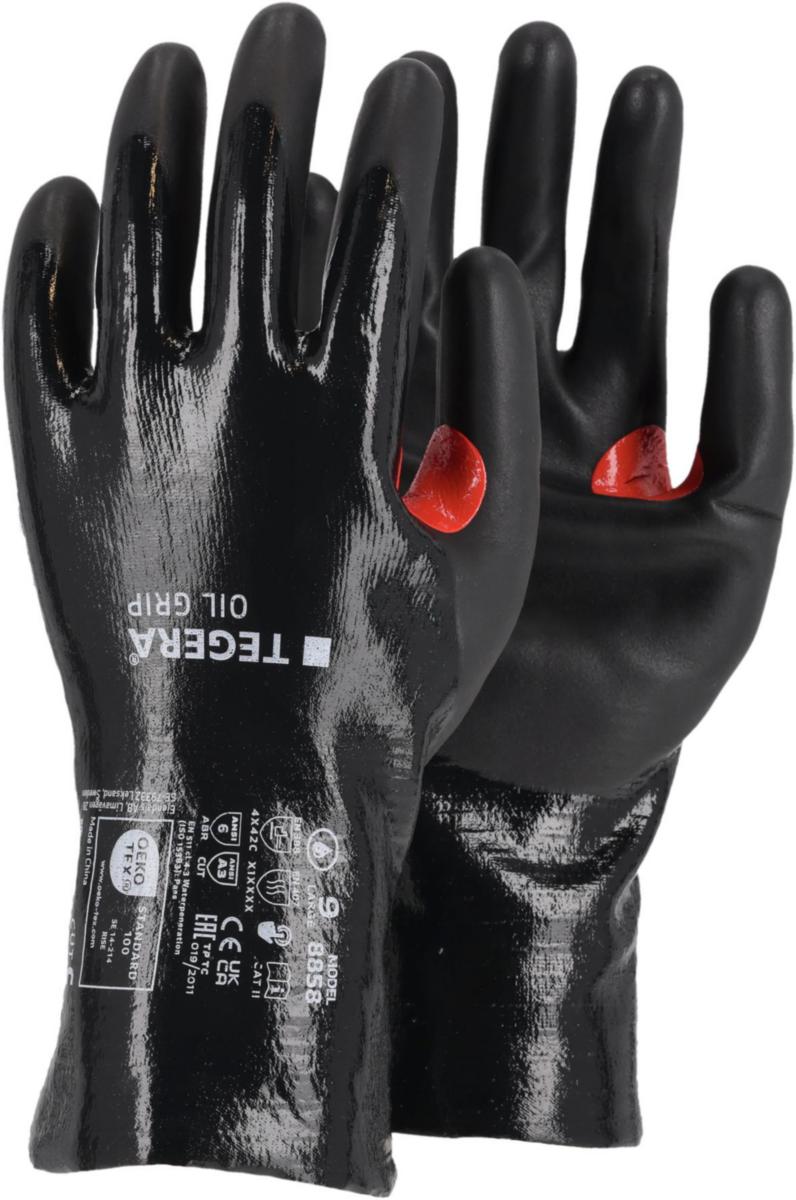Viiltosuojakäsine Tegera 8858 Oil Grip - VIILTOSUOJAKÄSINE KOKO 6 TEGERA 8858