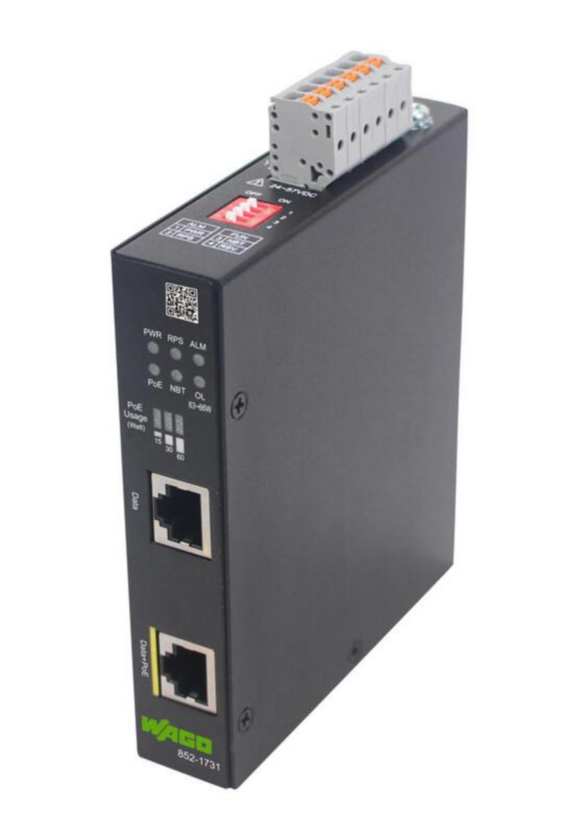 Ethernet kytkintarvike Wago - ETHERNET KYTKINTARVIKE WAGO POE-INJEKTORI 1X60W