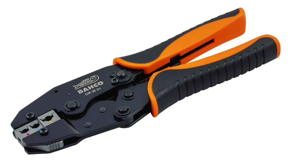 Räikkäpuristuspihdit Bahco CR W 01 eristetyille liittimille - RÄIKKÄPURISTUSPIHTI BAHCO CR W 01