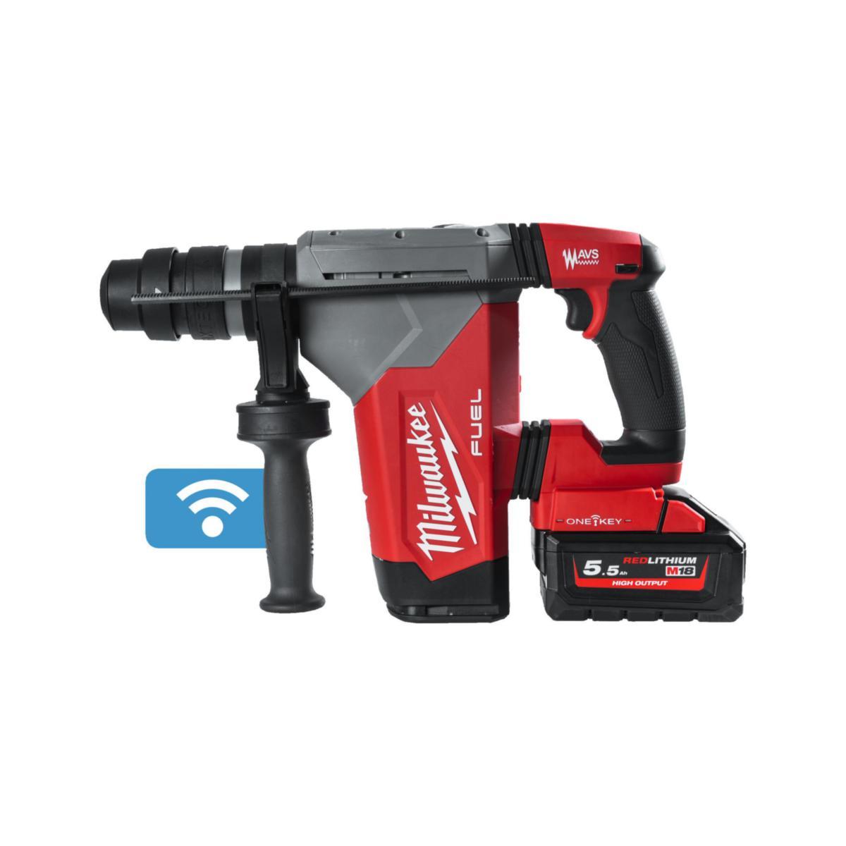 Akkuporavasara Milwaukee M18 ONEFHPX-552X - AKKUPORAVASARA SDS-PLUS FHPX-552X,2 X 5,5AH, CHARGER