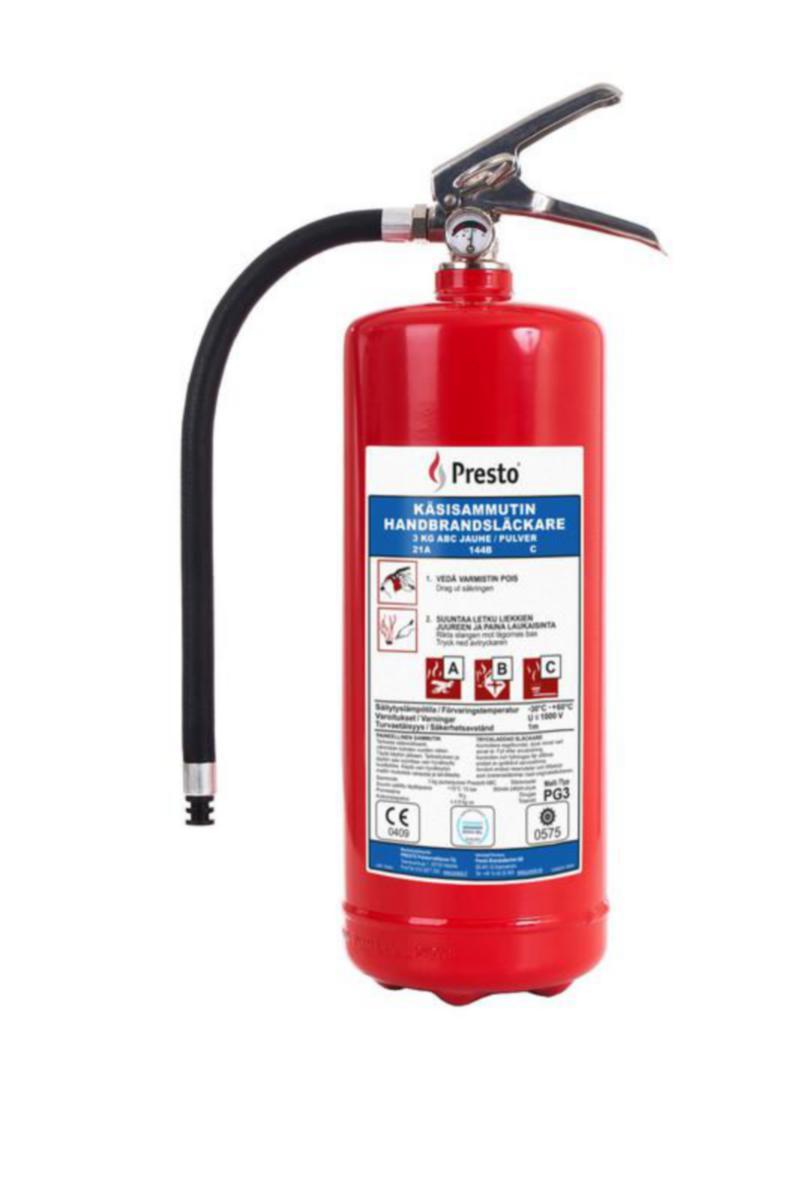Jauhesammutin Presto - SAMMUTIN PRESTO 3 KG PG3A 21A 144B C JAUHE